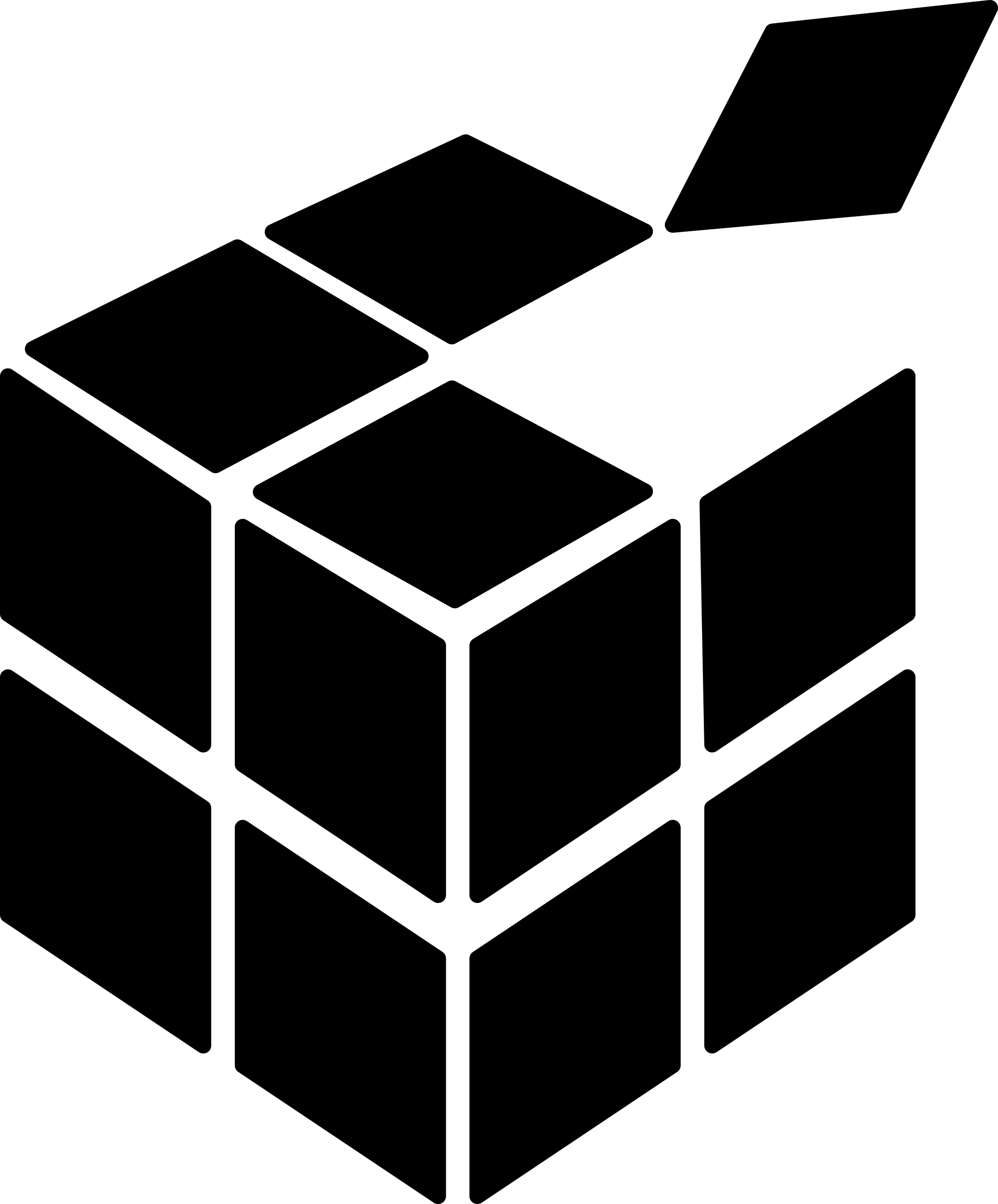 Cube Graphic Of Squares Outline Svg File Free Vectors